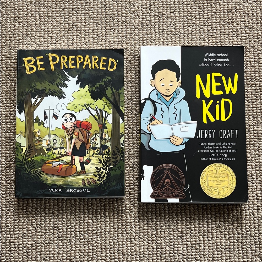 Be Prepared and New Kid Graphic Novels